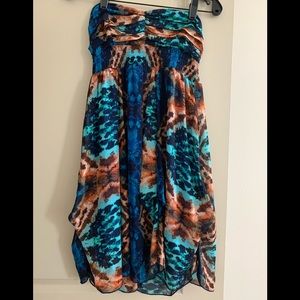 Women’s Tie Dye Strapless Dress Size S